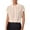 Beige, variant on MIXUE Women Blouses Solid Color Lapel Short Sleeve Button Up Casual Work Loose Fit Womens Summer Tops Daily-Wear,Beige,M