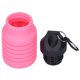 thumbnail image 2 of Botella de agua plegable de silicona plegable de 500 ml con tapa de plástico para viajes, 2 of 11