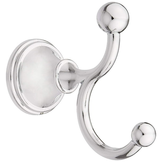 125861 Crestfield, Bath Hardware Accessory, Double Robe Hook, Polished