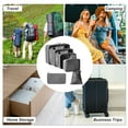 thumbnail image 4 of Unique Bargains 6 Pcs Portable Packing Cube Set for Luggage Black, 4 of 6