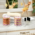 thumbnail image 4 of Yayeee 2 Pack Qtip Holder Bathroom Cotton Swab Canister with Lid Clear Dispenser Set, Yellow Pink Stars, 4 of 6