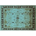 thumbnail image 1 of Ahgly Company Indoor Rectangle Oriental Light Blue Industrial Area Rugs, 5' x 8', 1 of 4