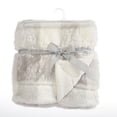 thumbnail image 5 of Parent's Choice Faux Fur Baby Blanket, Grey Plaid, 5 of 6