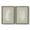 Barnwood Grey, variant on Palm Oasis I - Premium Framed Canvas 2 Piece Set - Ready to Hang