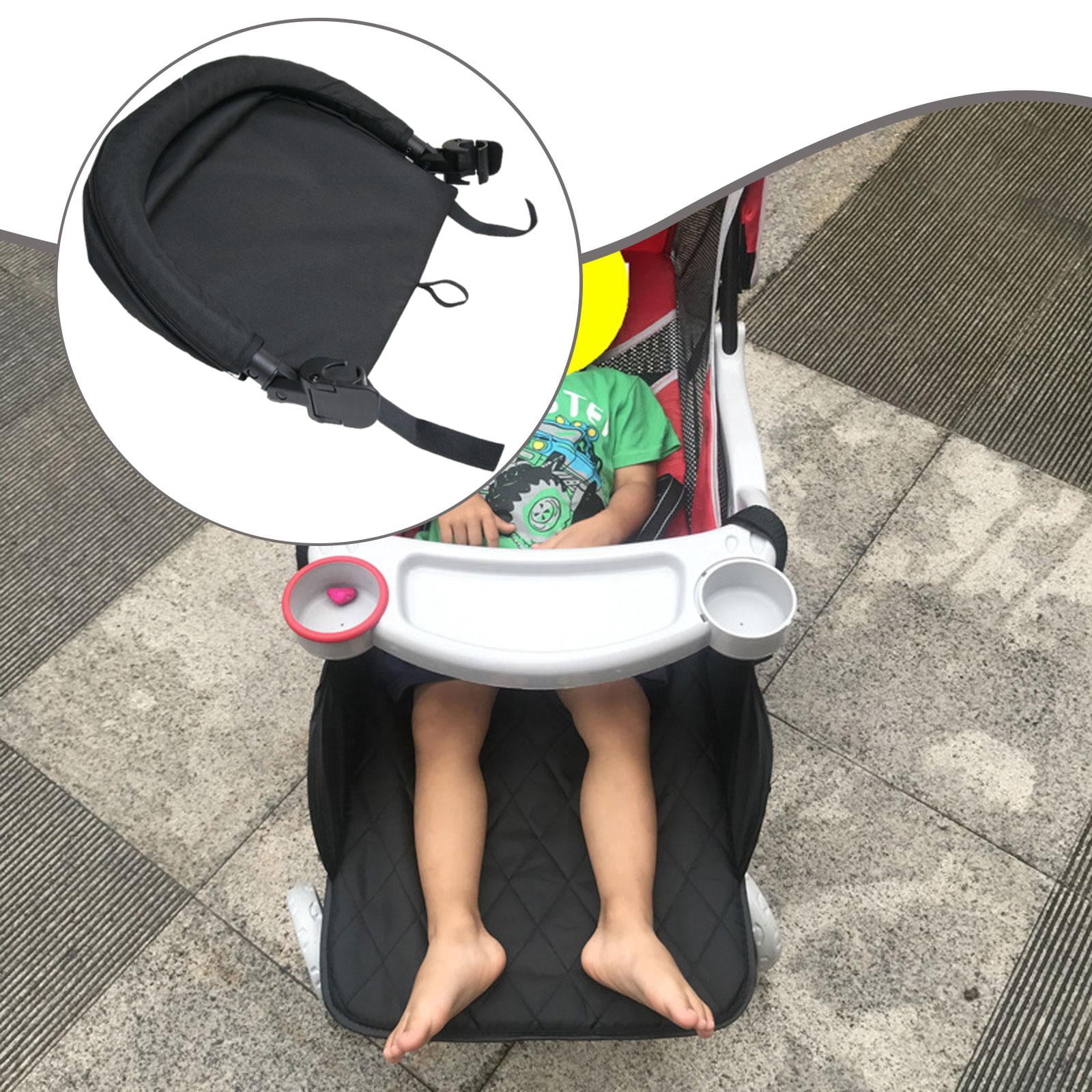 Footboard Extended Footrest Leg Support Oxford Cloth Adjustable Angle for Infant Carriage Stroller Use