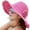 Rose Red, variant on Womens Sun Straw Hat Wide Brim Summer Hat Foldable Roll up Floppy Beach Hats for Women