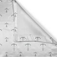 thumbnail image 6 of Ambesonne Anchor Valance & Curtain, Retro Tattoo Art, 55"x24", Black White, 6 of 6