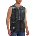 thumbnail image 2 of Bingfone Fantasy Medieval Weaponry Pattern Men's Tank Tops Workout Sleeveless Tee Shirts Running Beach Tanks for Men-X-Large, 2 of 7