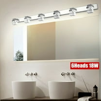 Front Wall Lamp Modern 6 Heads Bathroom Vanity LED Crystal Mirror Light Fixture