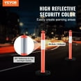 thumbnail image 3 of 2-Pack Traffic Delineator Cones with 16.93x16.93in Rubber Base - Safety Warning Cones for Parking Lots, Construction & Road Control, 3 of 8