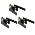 thumbnail image 6 of 3 Packs Door Knob Square Lock Handle Modern Privacy Level Entry Black Zinc Alloy, 6 of 7