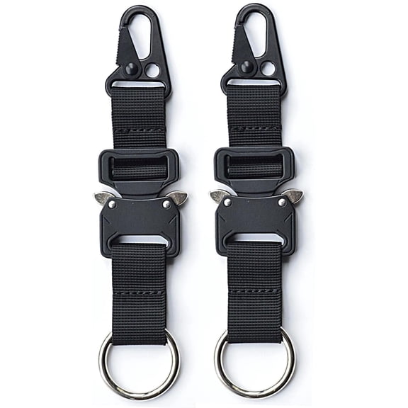 Tactical Keychain with Quick Release, Detachable Key Ring and Heavy Duty Belt Holder