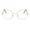 Rose Gold, variant on Classic Unisex Metal Frame Glasses For Adults Timeless Rounded Clear Lens Fashion Eyewear Silver