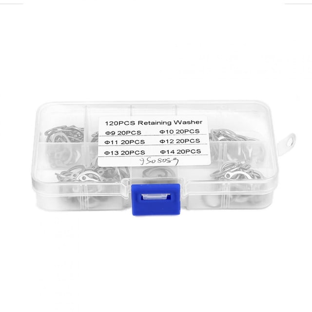 Circlip Assortment,120pcs Stainless Steel Snap Retaining Ring Circlip Top-Notch Performance