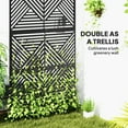 thumbnail image 4 of Outsunny Metal Outdoor Privacy Screen, Freestanding Outdoor Divider, 4 of 10