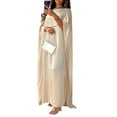 thumbnail image 4 of XIAOCHA Womens Elegant Cape Sleeve Maxi Dress Flowy Chiffon Formal Evening Gown,Beige, 4 of 4