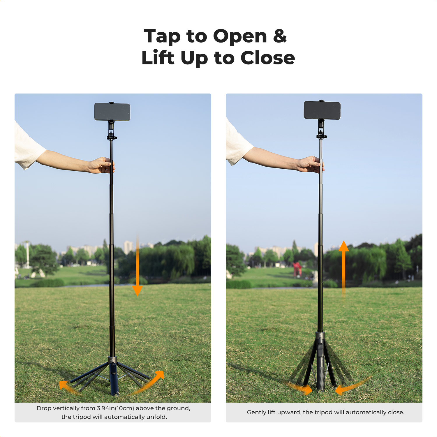 K&F CONCEPT 72" Tripod for iPhone, 3-in-1 Magnetic & Clip Selfie Stick with Remote, 360° Rotatable Magnetic Phone Tripod, Compatible with iPhone 17-12 Series Android Phones