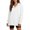 White, variant on Gaigiky Hoodies for Women Solid Color Fleece Lined V Neck Long Sleeve Sweatshirt with Pocket Oversized Fall Daily Casual Pullover