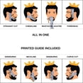 thumbnail image 3 of Beard Shaper Kit - Premium Shaping Tool - 100% Clear | Many Styles - The Ultimate Beard/Hair Lineup - Beard Stencil Guide Template 360 Rotation, 3 of 7