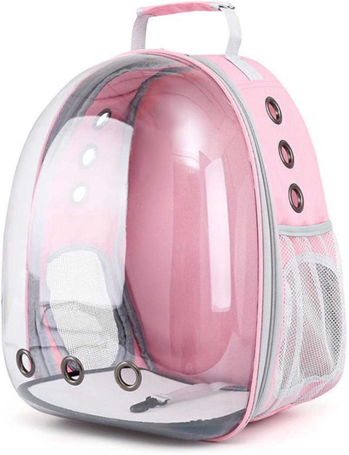 PandaTop Cat Backpack Carrier, Pet Cat Carrier for Carrying Puppy Cats, Cat Travel Backpack,Pet Carrier Backpack Bag Space Capsule for Traveling/Hiking/Camping/Outdoors (Pink)