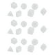 thumbnail image 2 of Juego de dados de plástico, 21 piezas de dados numéricos, juego de mesa de plástico, dados poliédricos, juego de dados, funcionalidad de alta precisión, 2 of 14