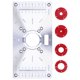 thumbnail image 3 of 23,5 x 12 x 0,8 cm, inserto de mesa de enrutador de tablero abatible rojo para máquina de corte de precisión para grabado de carpintería, 3 of 8