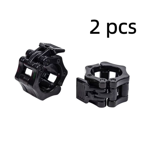 Vruelia Barbell Collar Barbell Clamps 2 inch Barbell Clips 2pcs Quick Release for Weightlifting Bar