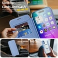 thumbnail image 2 of Nalacover Case for iPhone 17,Compatible with MagSafe Charging,Wallet Cover with RFID Blocking Card Slots,Shockproof PU Leather Magnetic Closure Folio Plating Clear Phone Case,Blue, 2 of 8