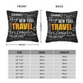 thumbnail image 2 of Pofeuu Travel Print Double-sided plush pillowcase Square Throw Pillow Covers Pillows Cover for Living Room Bedroom Sofa Couch Cushion Cover（No pillow core）-16"x16", 2 of 7