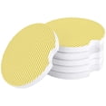 thumbnail image 1 of FMSHPON Simple Yellow and White Stripes Set of 2 Car Coaster for Drinks, Absorbent Ceramic Stone Coasters Cup Mat with Cork Base for Home Kitchen Room Coffee Table Bar Decor, 1 of 5