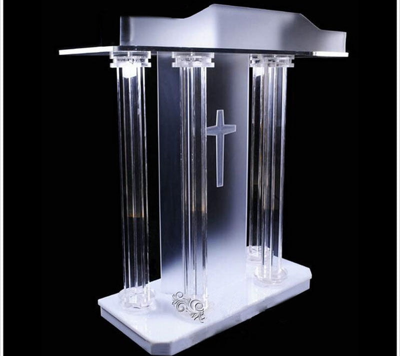 TECHTONGDA High Light Church Sacrament Speech Church Podium Acrylic