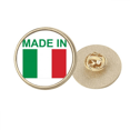thumbnail image 1 of Italy Country Love Round Metal Golden Pin Brooch Clip, 1 of 3