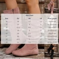 thumbnail image 3 of Women Suede Slouch Mid Calf Boots Side Zipper Flat Heel Casual Pull On Knee High Winter Fashion Boots Music Festival Outfit Brown 43, 3 of 9