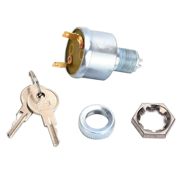 NATEFEMIN Replacement Ignition Switch 17421 G1 with Keys for EZGO Golf Cart Utility Vehicle Metal Plastic