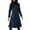 Navy, variant on LEBONYARD Woman's Trendy Lapel Collar Solid Colored Long Sleeve Chic Double Breasted Slim Warm Fitting Pocket Fall Winter Outerwear Jacket Coats