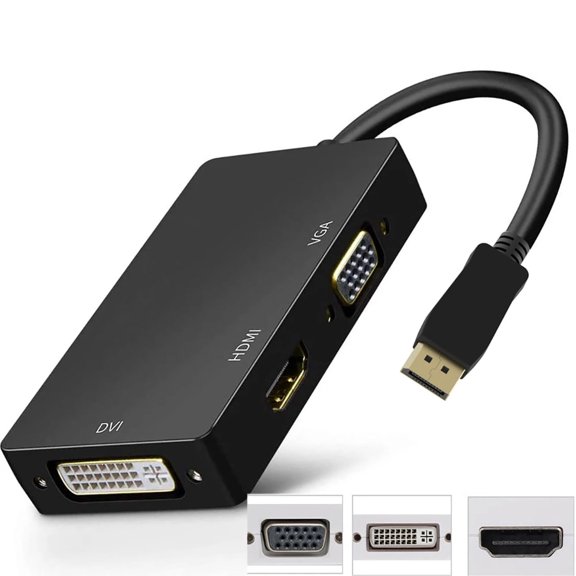 Convertidor Displayport a VGA HDMI DVI-I