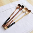 thumbnail image 3 of Groomer 1 PC Tied Line Wooden Spoon Stir Honey Spoon Long Handle Coffee Spoon Wooden Spoon Kitchen Tea Spoon, 3 of 4