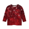 thumbnail image 4 of Girls Long Sleeve Crewneck Pullover Top with Festive Hanging Ornament Print for Holiday and Everyday Wear, 4 of 4