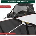 thumbnail image 4 of Senfot 42 Inch Regular Black Carbon Steel Tow Behind Lawn Sweeper with Detachable Leaf Bag Tractor Pull Yard Leaves Grass Pine Needle Garden Waste Cleaner, 4 of 7