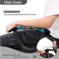 thumbnail image 4 of FKELYI 4 Pcs Office Chair Covers Set American Tribal Hibiscus Floral Turtle Print Computer Chair Slipcovers with Arm Rest Covers for Swivel Chair Armchair Home Decor, Washable, 4 of 7