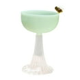 thumbnail image 2 of Vasos de yogur de vidrio Macarena Cuencos de postre de copa Transparente Verde, 2 of 7