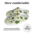 thumbnail image 6 of Kdxio Green Avocado Women's Men's Slippers Plush Slip-On House Slipper for Winter Indoor Soft Cushion Non-slip Fluffy Slides Slippers-11, 6 of 7