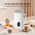 thumbnail image 3 of Espumador de leche, espuma de leche caliente/fría/densa/aireada para café, café con leche, chocolates calientes, capuchino, fácil de limpiar, espumador de leche y vaporizador eléctrico 4 en, 3 of 5