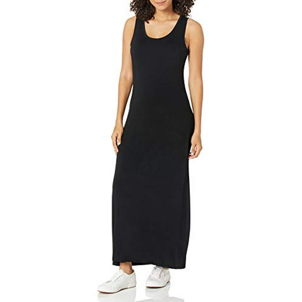 Black maxi tank dress cheap