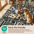 thumbnail image 4 of Design&I 8'x10' Washable Area Rug Trash Lettering Phrase Motifs Decorations Accessories for Living Room, Family Extra Large Skid-Resistant Low Profile, 4 of 7