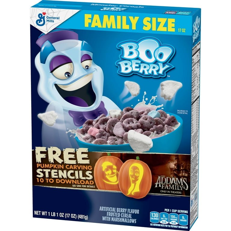 Amazon.com: General Mills Monster Cereal, Booberry, 9.6