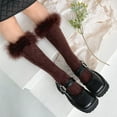 thumbnail image 5 of Women's Socks - Women's Fashionable Thermal Sport Socks Cozy Medium Length Winter Stockings for Everyday Comfort,Brown, 5 of 6