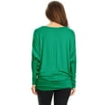thumbnail image 3 of Women's Trendy style dolman sleeves solid tunic top, 3 of 3