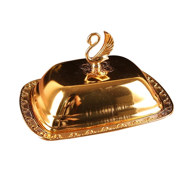 Placa de té de la tarde Snacks para el hogar Contenedor de fruta Placa de postre con tapa