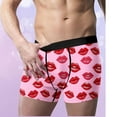 thumbnail image 5 of VgaVtl Valentines Boxers for Men Big Underwear Men Boxer Briefs Graphic Fitness Comfy Underpants,Pink XL, 5 of 8